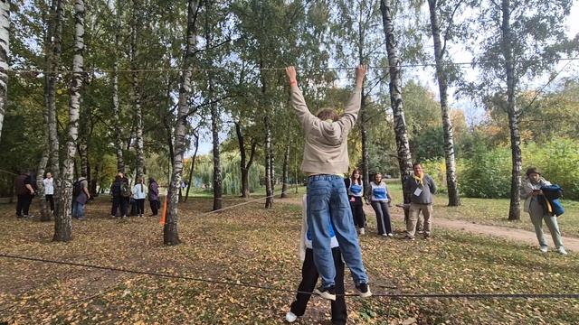 веревочное препятствие