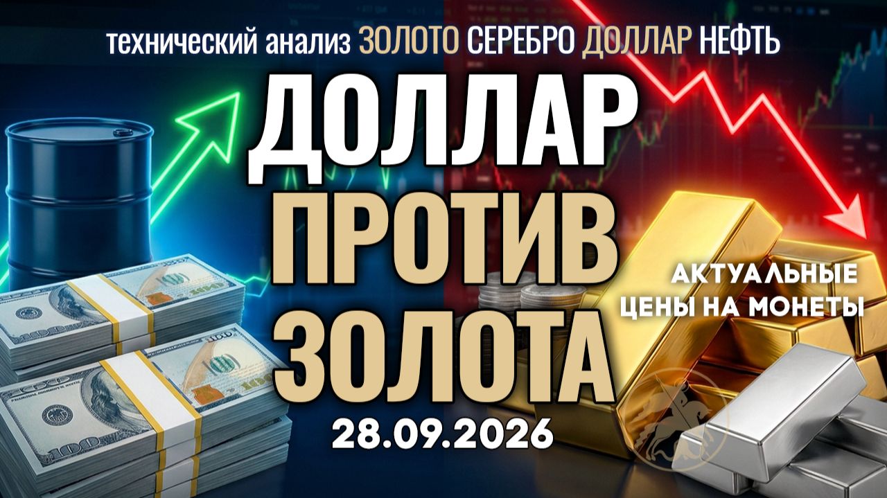 Ловушка для золота: новый ход ФРС. Анализ рынка золота, серебра, нефти, доллара 28.09.2026 г