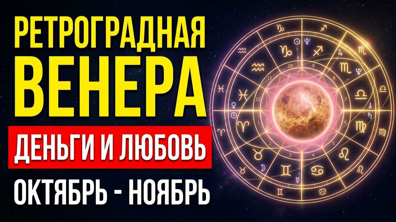 РЕТРОГРАДНАЯ ВЕНЕРА В ОКТЯБРЕ - НОЯБРЕ. ДЕНЬГИ, ЛЮБОВНИКИ, ОТНОШЕНИЯ. ПРОГНОЗ