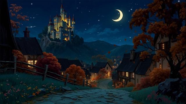 Distant Vintage Oldies Playing In Another Room On A Calm 1940s Autumn Night (w/ Cricket Sounds)