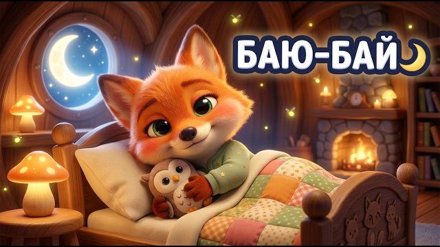 Баю-Бай Рыжик Колыбельная для малышей Спокойной ночи лисёнок Мультик для сна
