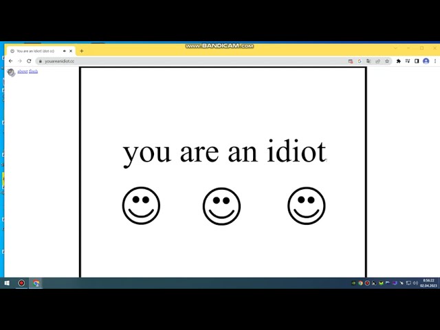 Тест вируса Youareanidiot.cc на моем ПК.