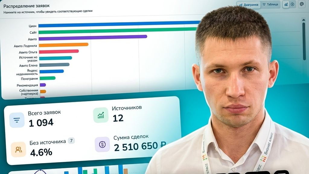 Откуда приходят заявки? Показываю отчёт по источникам прямо в AmoCRM
