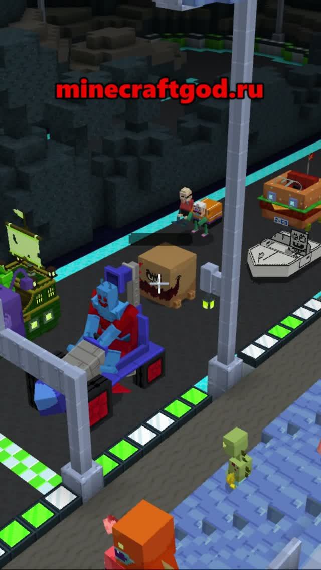 😱👍 Гонки с препятствиями на виражах - Мод Губка Боб 04.2026 #shorts #майнкрафт #minecraft