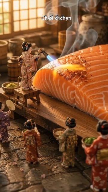 Японская кухня. Забавная иллюстрация ИИ