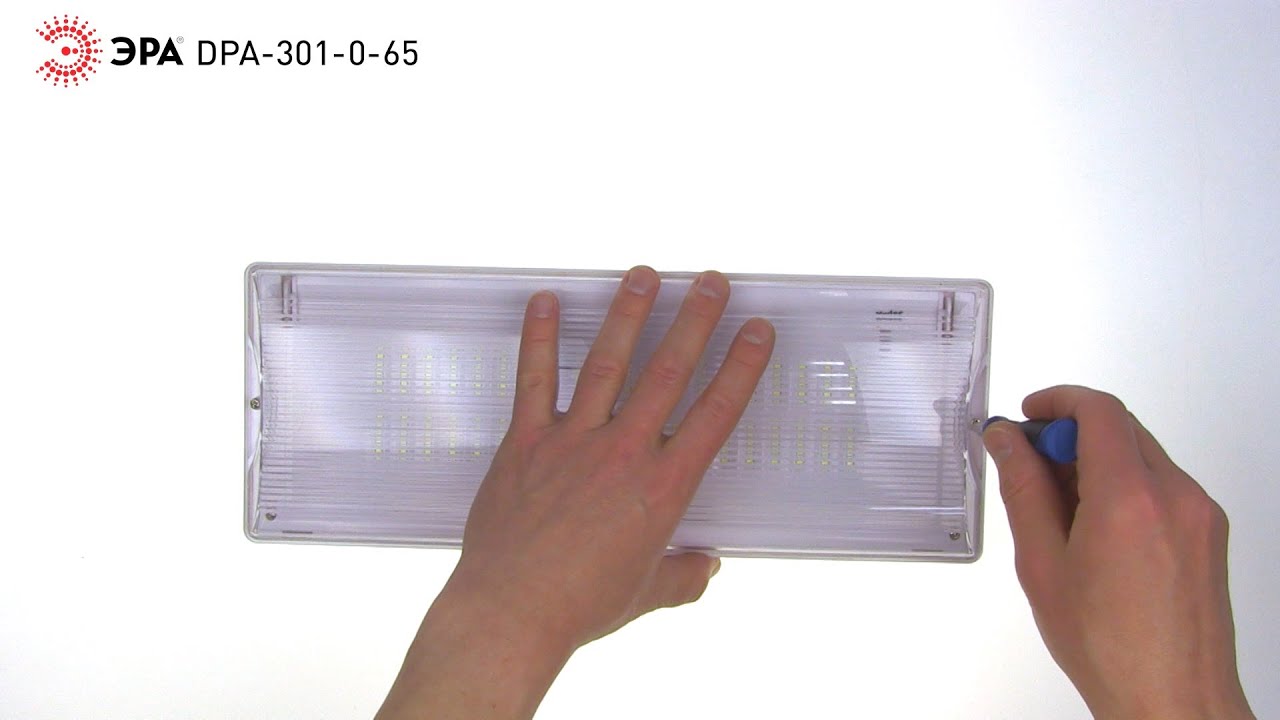 Аварийный светильник светодиодный ЭРА DPA-301-0-65 непостоянный 40LED 3ч IP65