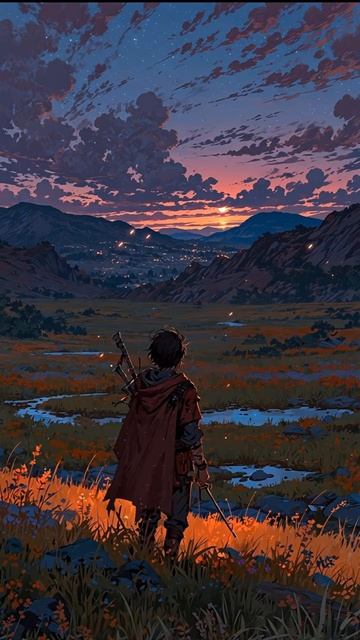 Wandering Piper's Journey  Medieval Harp For Deep Concentration #shorts #darkfan