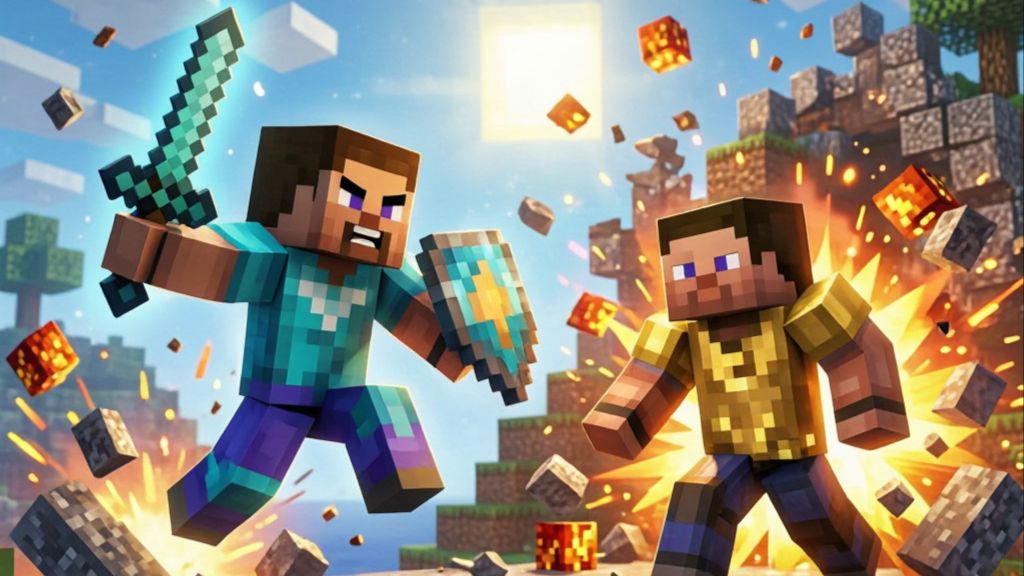 Моя игра в Bedwars и геймплей!