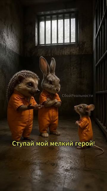 ЁЖ и ЗАЯЦ устроили ПОБЕГ - #юмор #мем #нейросеть #смешныеживотные #hailuoai #hailuo02 #minimax