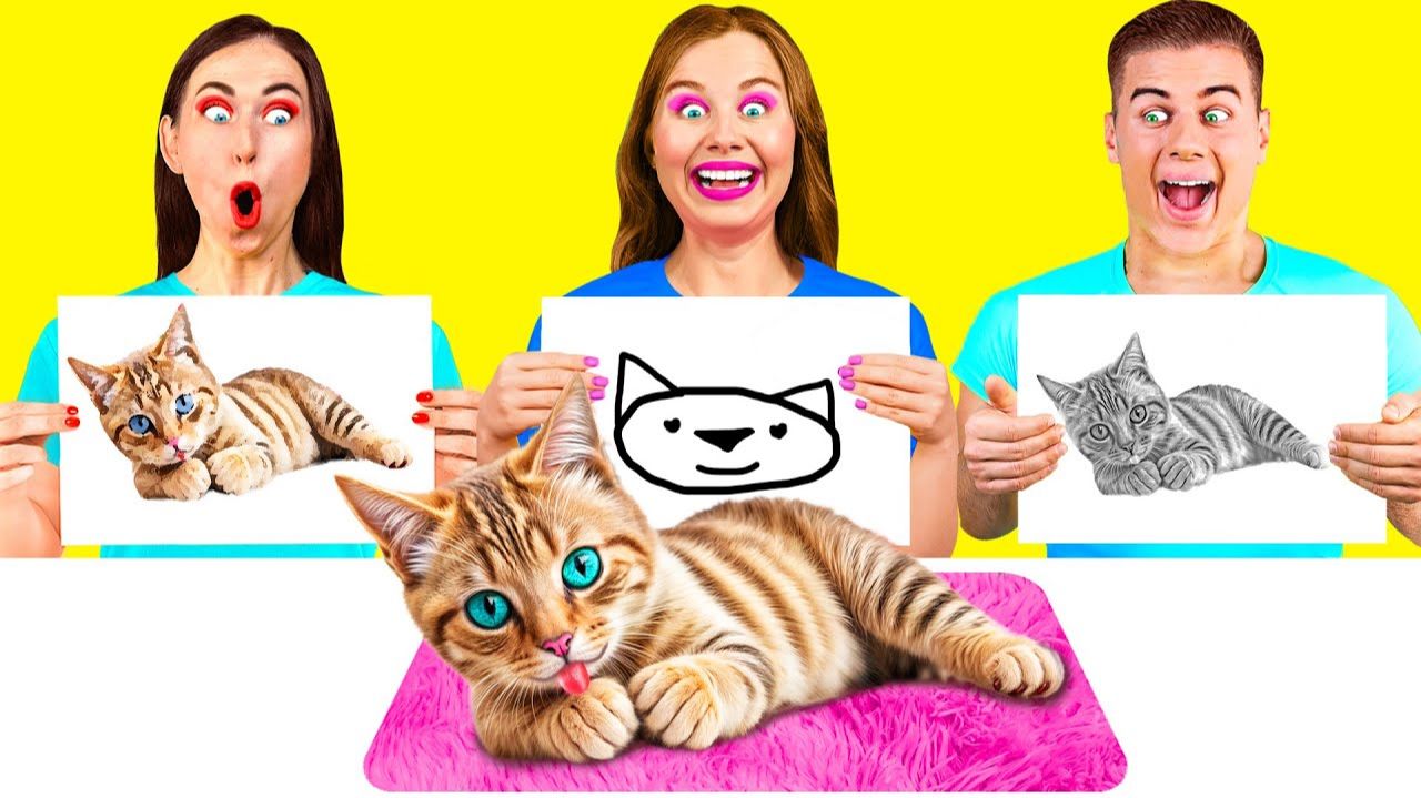 Кто Лучше Нарисует Предмет Получит Его  Смешные Челленджи с Едой от Fun Teen
