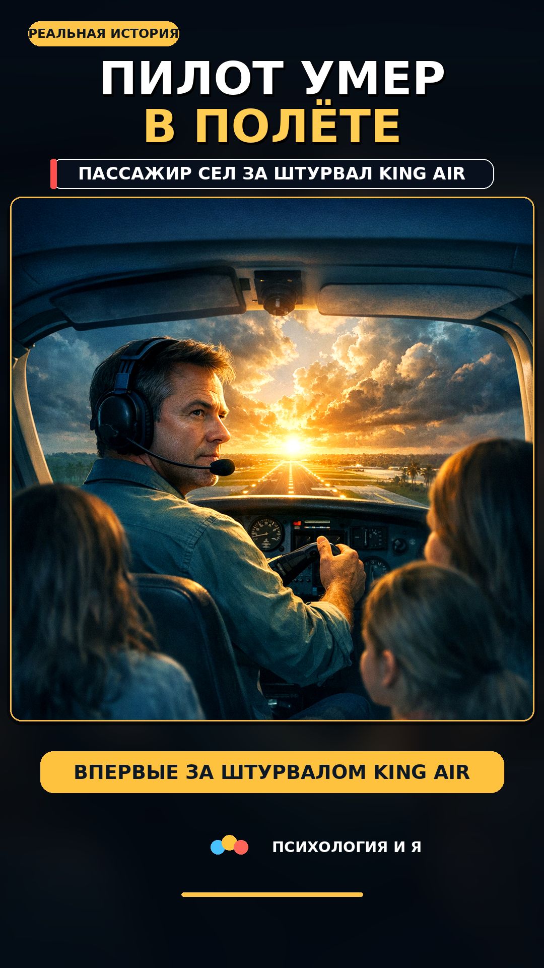 Пассажир посадил самолет после смерти пилота! Реальная история Дага Уайта 🤯 #shorts