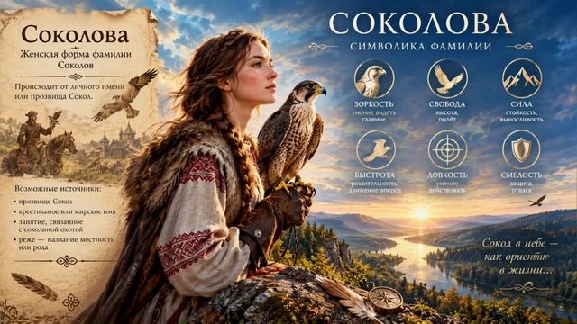 Что означает фамилия Соколова?