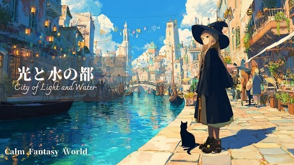 【КЕЛЬТСКАЯ/ФЭНТЕЗИЙНАЯ МУЗЫКА】光と水の都｜BGM для работы и учебы｜Город света и воды｜Celtic Fantasy Music
