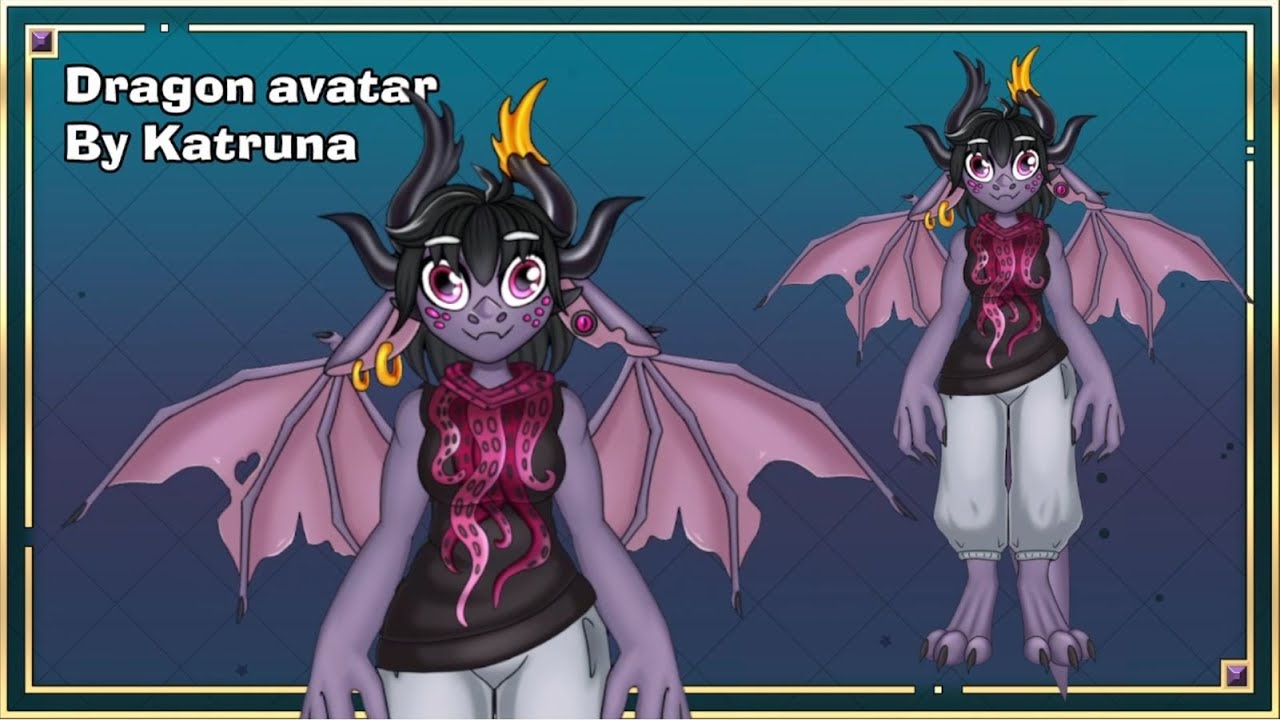 Live2D Vtuber Model Showcase | Dragon Avatar |