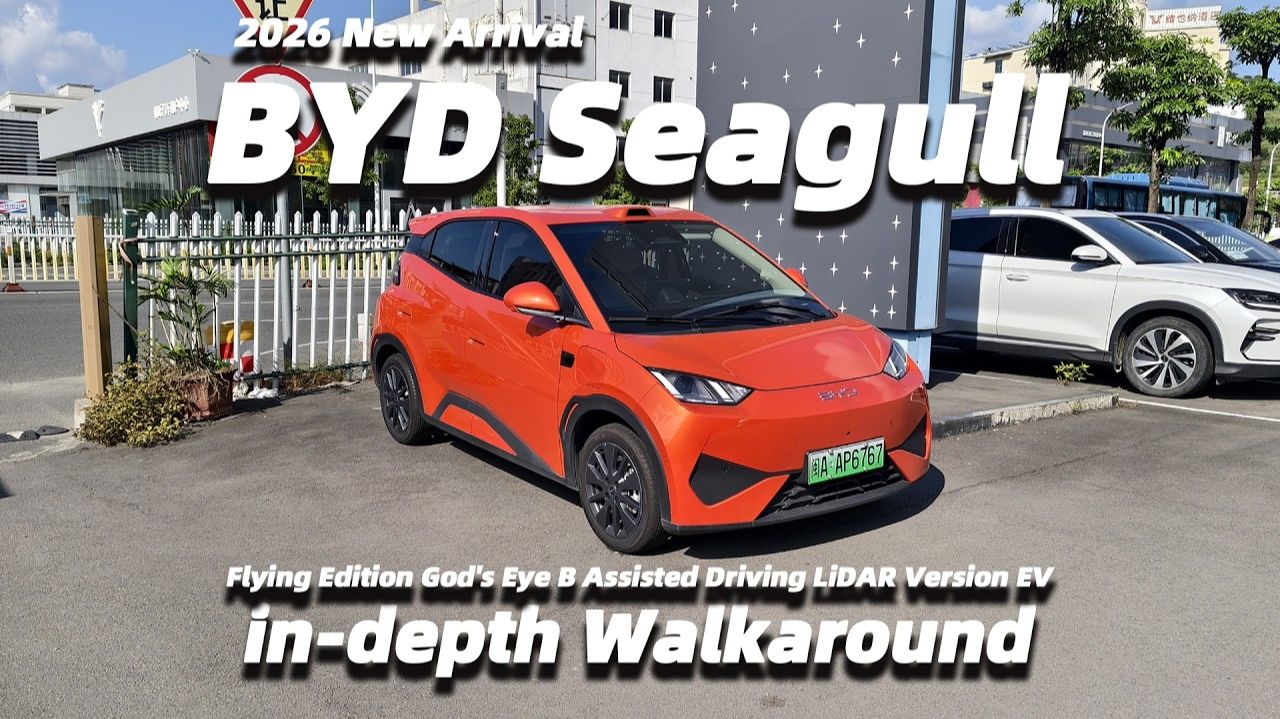13. 2026 BYD Seagull Flying Edition God's Eye B Assisted Driving LiDAR Version EV In-depth Walkaroun
