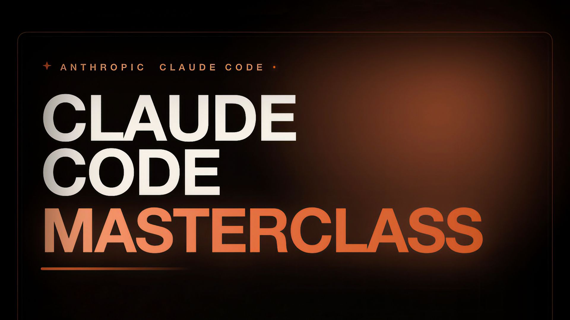 Claude Code Masterclass