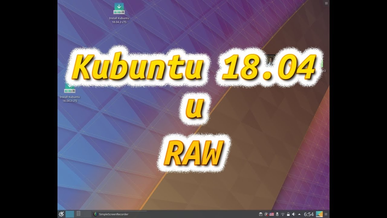 Kubuntu 18 04 и RAW