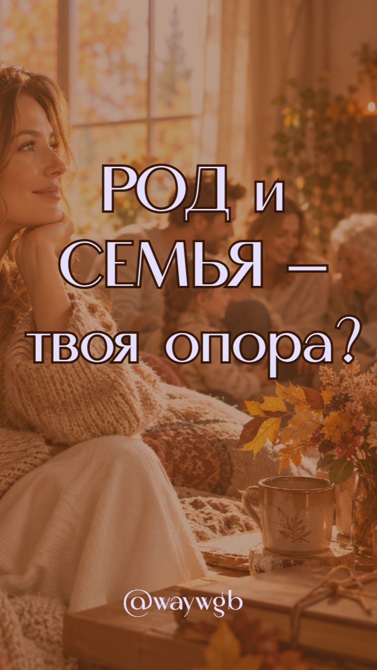 РОД И СЕМЬЯ — твоя ОПОРА?