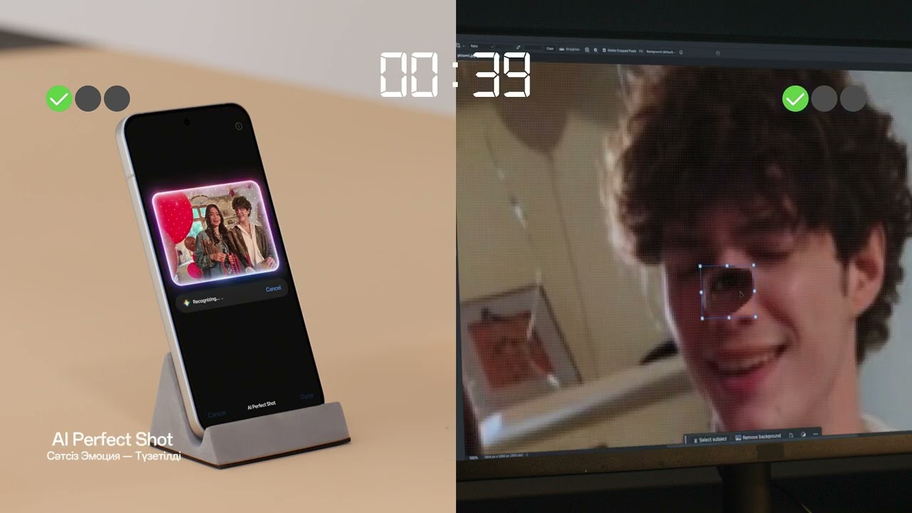 AI-редактор OPPO Reno14 Vs Photoshop — одно касание решает всё | бір түртім бәрін шешеді!