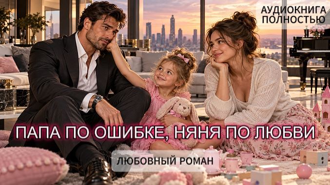 ПАПА ПО ОШИБКЕ НЯНЯ ПО ЛЮБВИ  ЛЮБОВНЫЙ РОМАН  АУДИОКНИГА ПОЛНОСТЬЮ