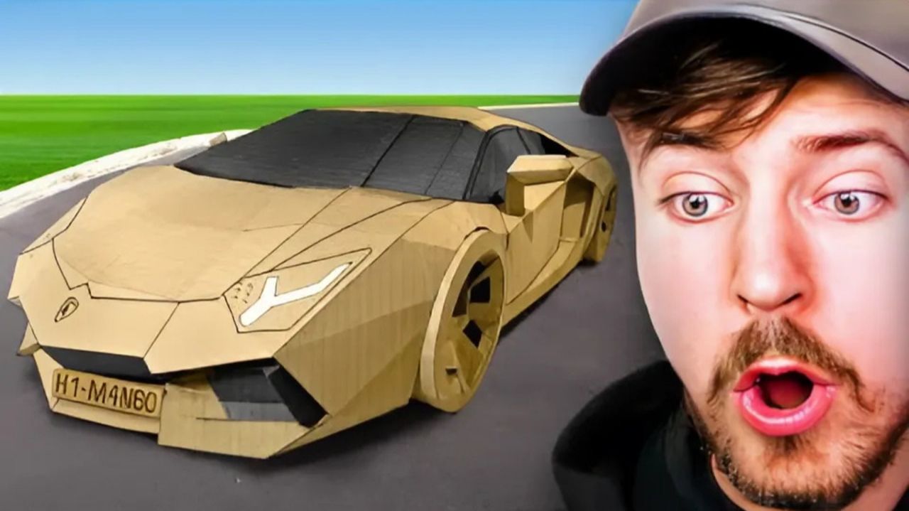 Lamborghini из Картона! Мистер Бист