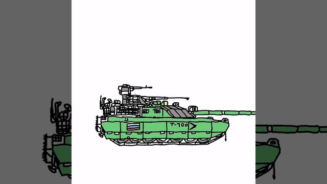 перерисовал танк т-100 обр. 3026 года.