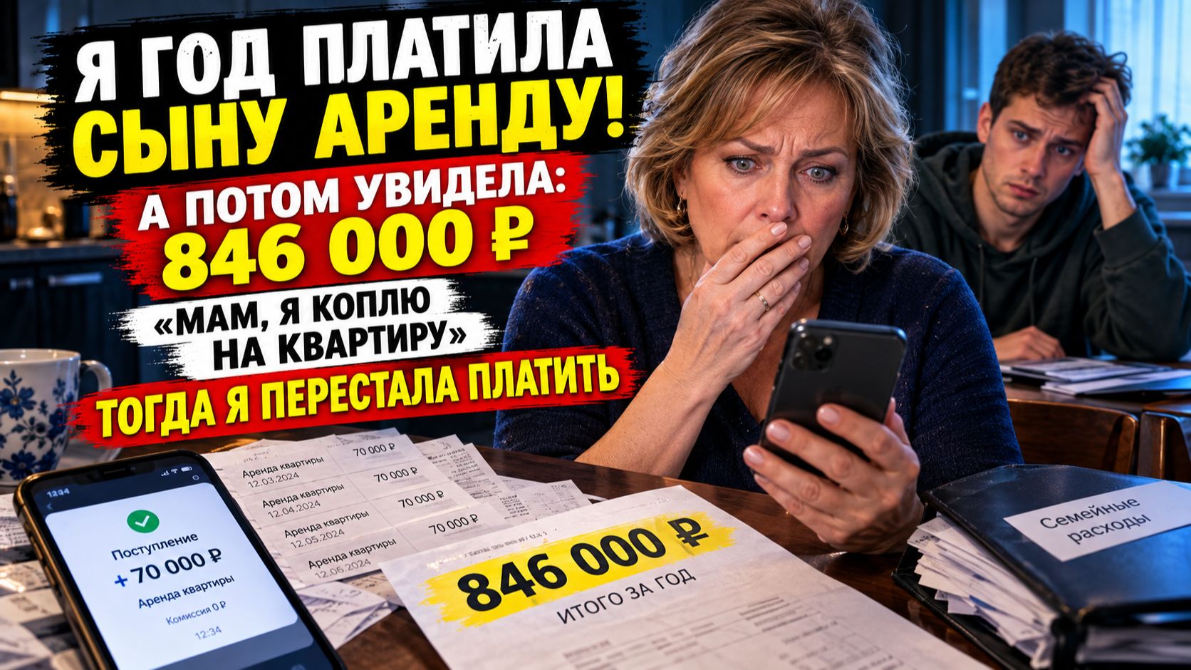 Истории из жизни | Мать год оплачивала аренду сыну с 846 тысячами на счёте | Аудио рассказы