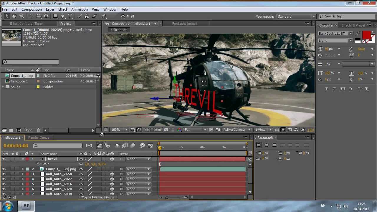 Туториал| 3D Motion Tracking| Boujou 5 To After Effects| часть 2