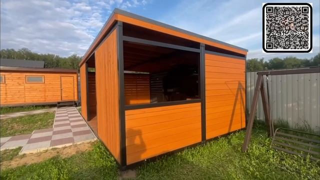 Летняя беседка 3×2,4 м для дома и дачи — под ключ