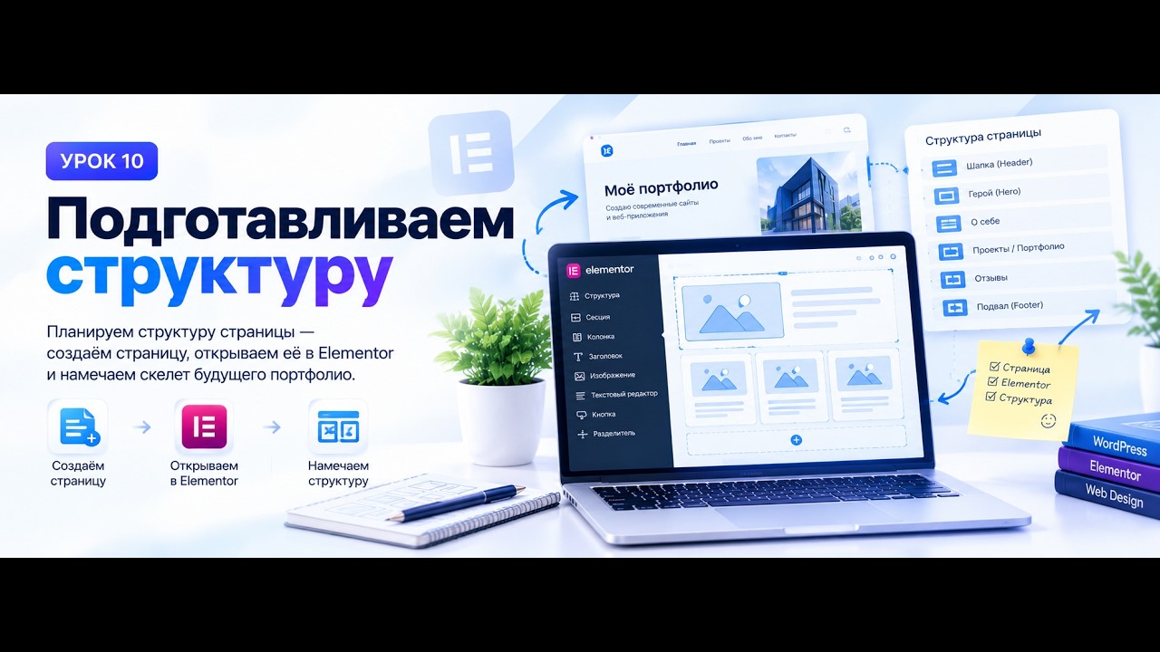 10 Подготавливаем структуру