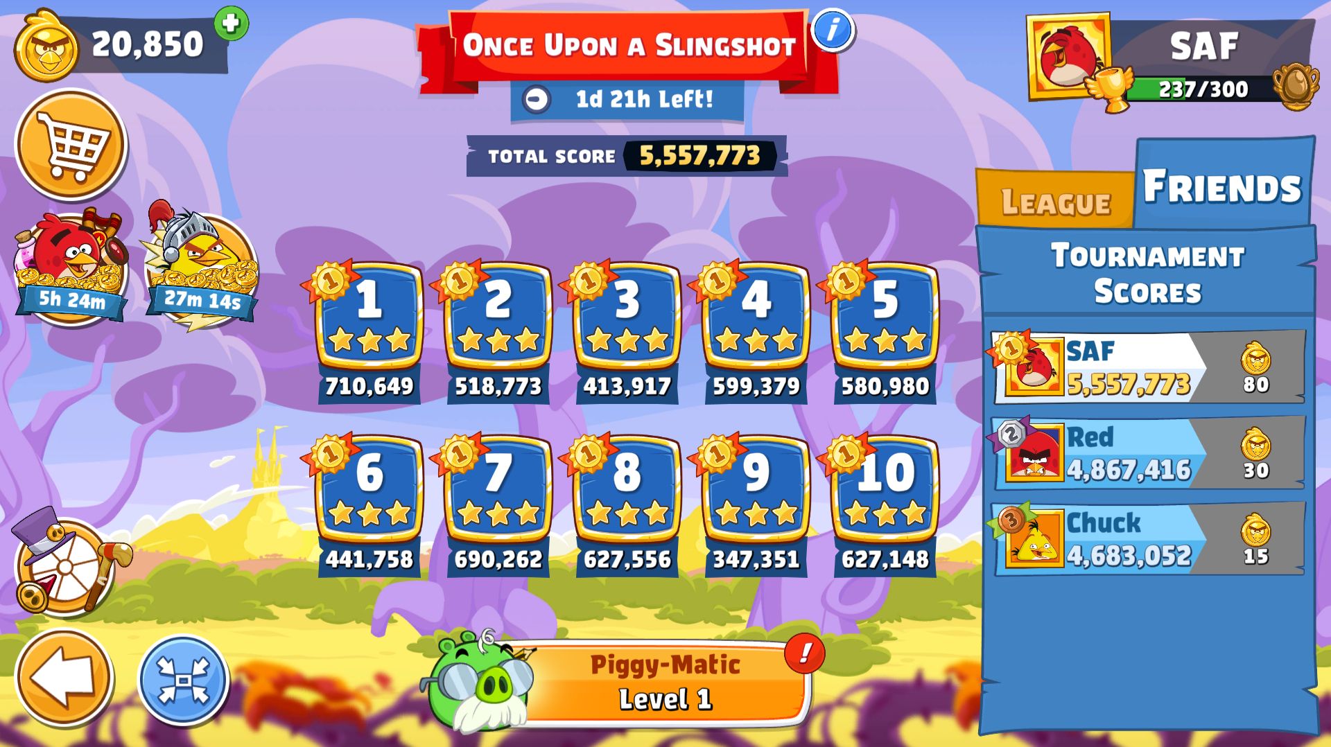Angry Birds Friends. Once Upon A Slingshot (28.09.2026). Все уровни 3 звезды. Прохождение от SAFa.