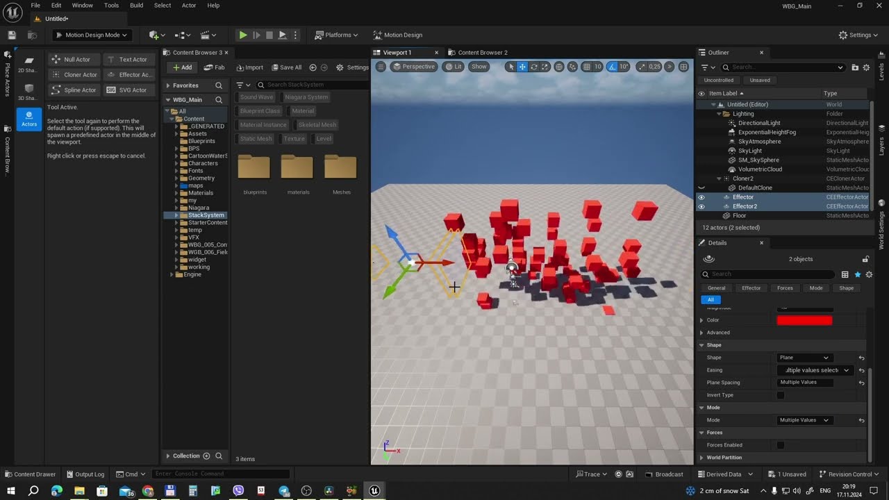 UE5 Short Tutors: Новый Motion Design Mode на службе у создателей уровней и эффектов