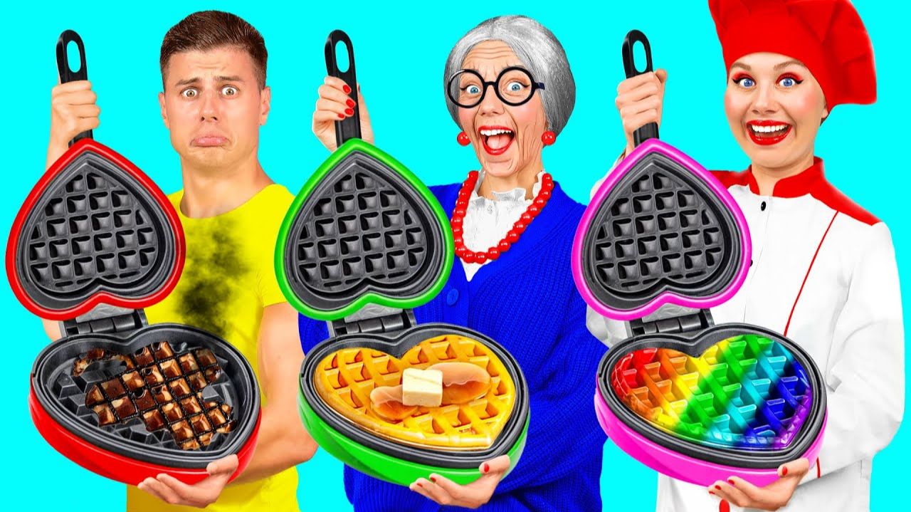 Кулинарный Челлендж# Я против Бабушки # Забавные Лайфхаки с Едой от Fun Teen