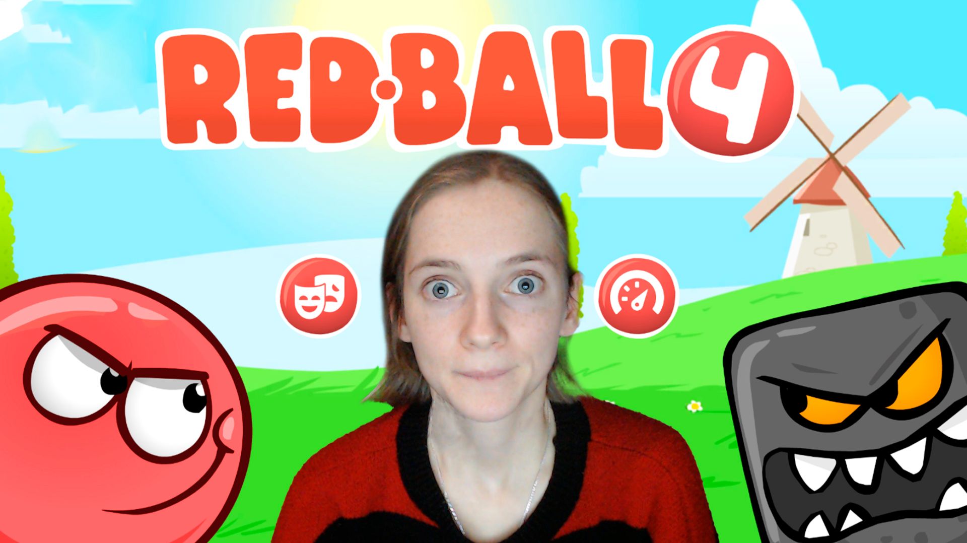 Красный шарик, первое прохождение! Red Ball 4