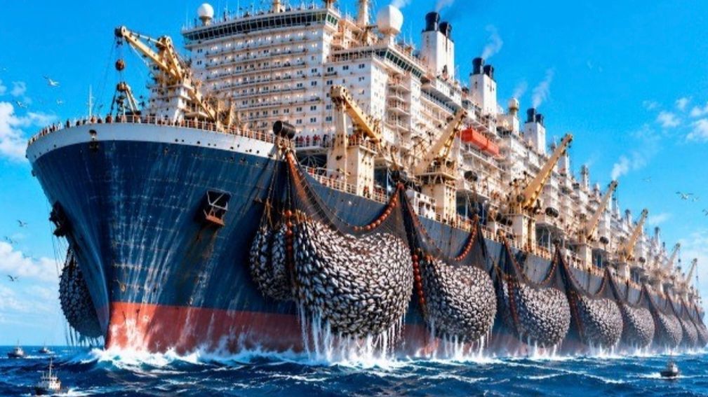 Крупнейший в мире плавучий консервный завод. Как тут живут 600 человек 9 месяцев