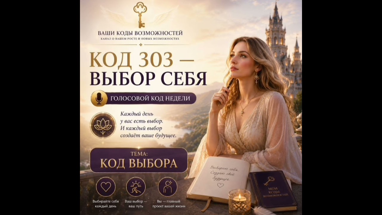🔑КОД НЕДЕЛИ 303 - ВЫБОР СЕБЯ