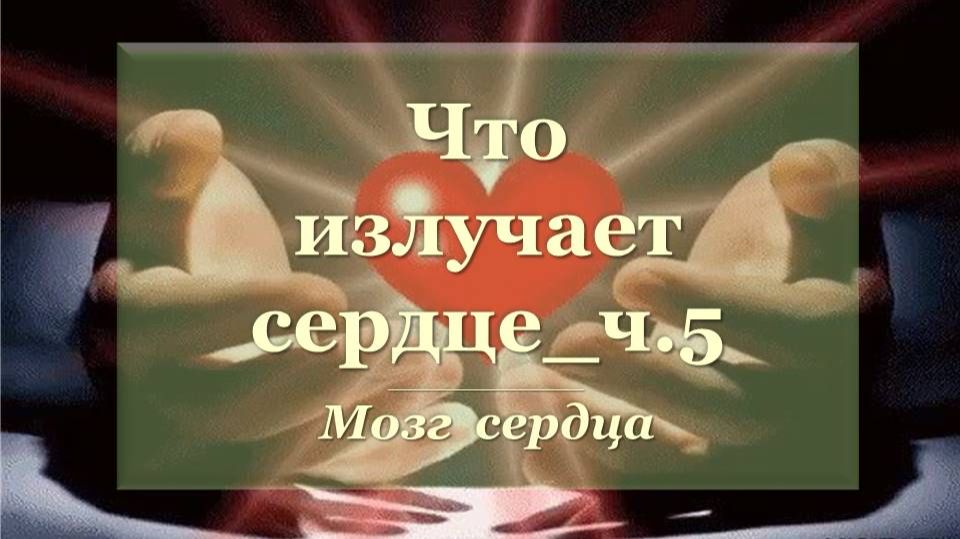 Что излучает сердце_ч5  Мозг сердца