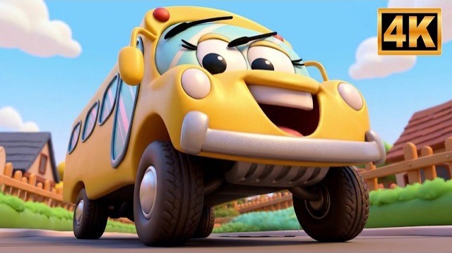🍿 Колеса у автобуса 🚌💛 | Веселые и красочные детские песенки