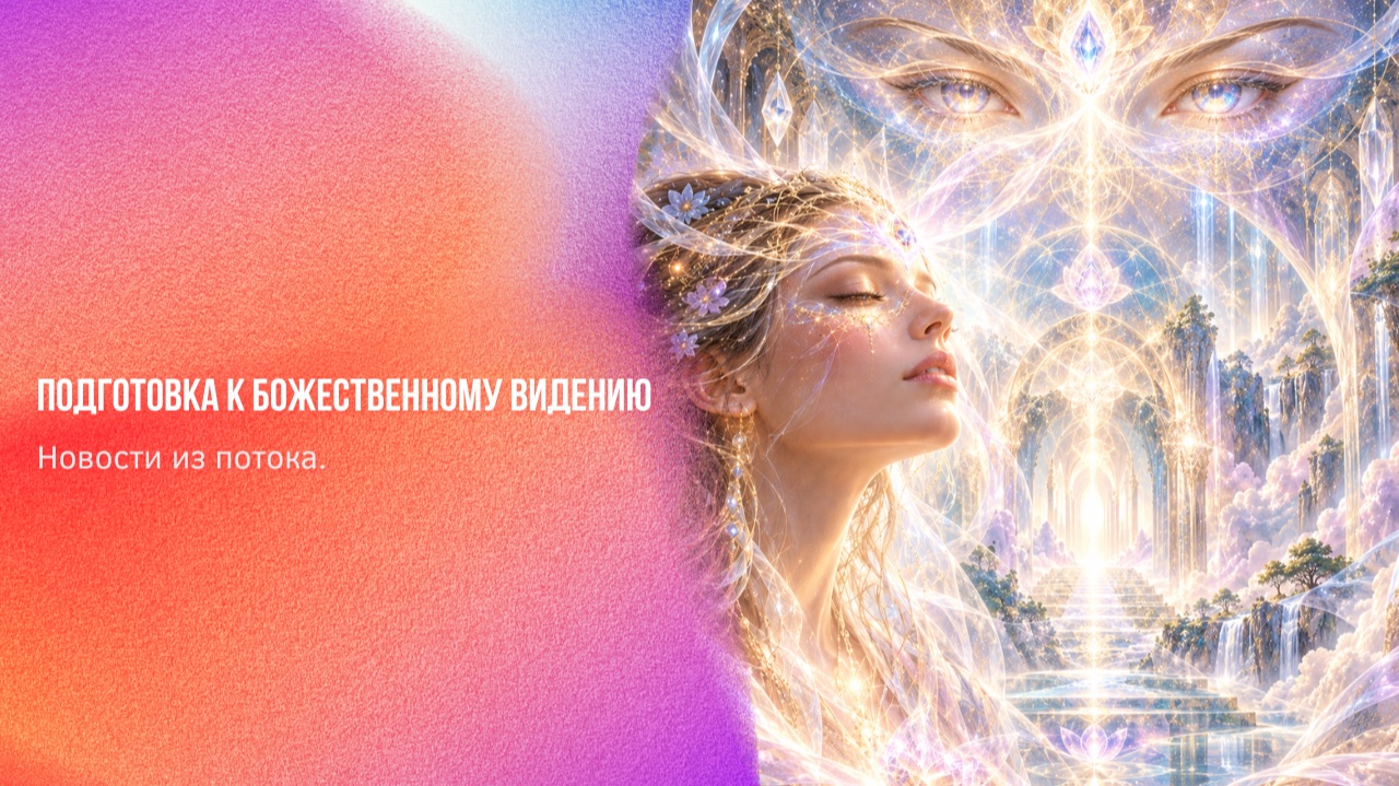 Новости из потока. Подготовка к Божественному видению | Ченнелинг Numerorum