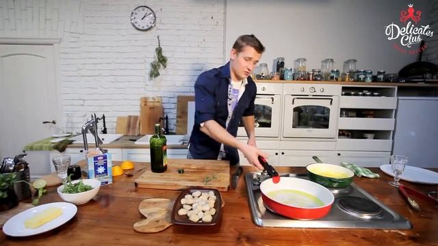Морские гребешки в апельсиновом соусе