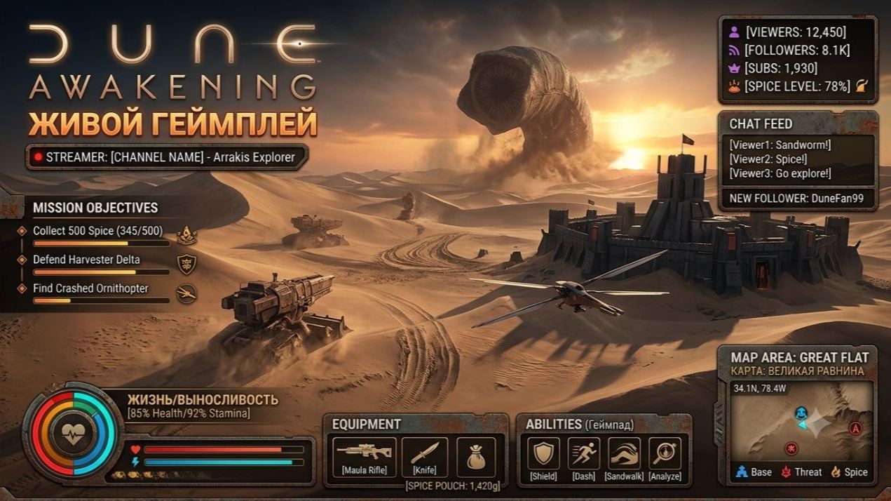DUNE - Avakening Живой геймплей