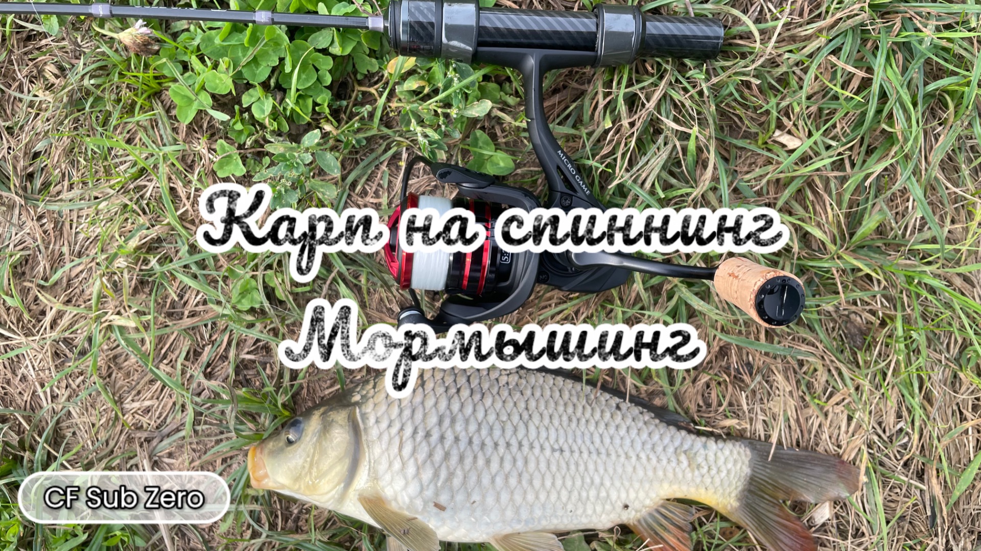 Карп на спиннинг. Мормышинг. Чуть не сломал CF Sub Zero…