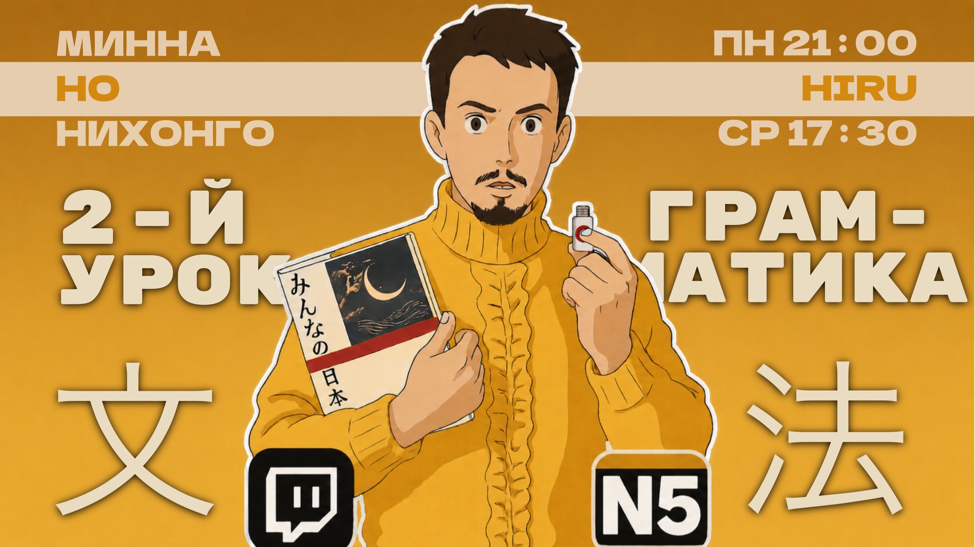 Minna No Nihongo N5. Урок 2. Грамматика (HIRU)
