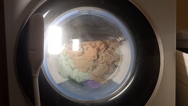 2 часть стирка полотенец на программе Хлопок 90°с + пар 1000 об/мин