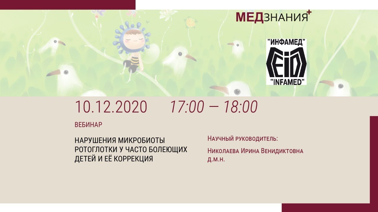 Нарушения микробиоты ротоглотки у часто болеющих детей и её коррекция