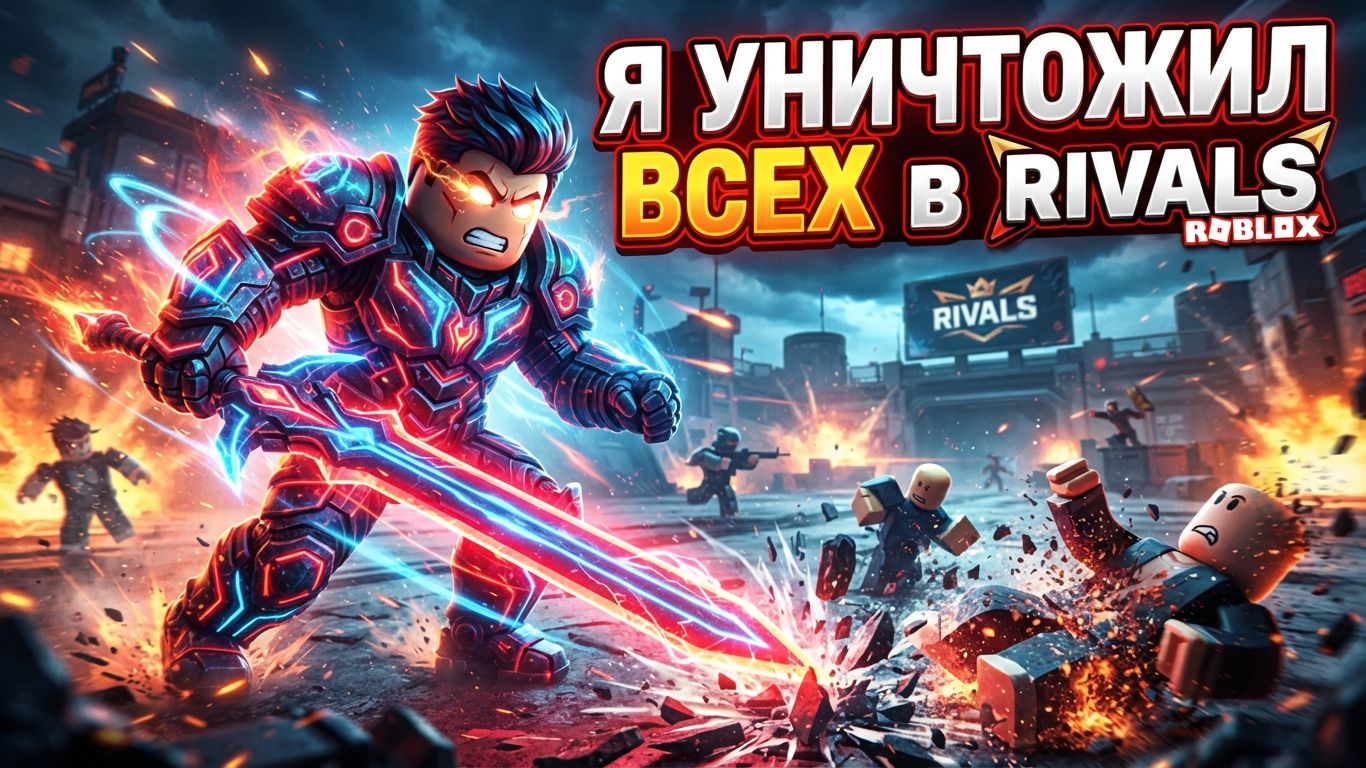 Я УНИЧТОЖИЛ всех в RIVALS Roblox 💀