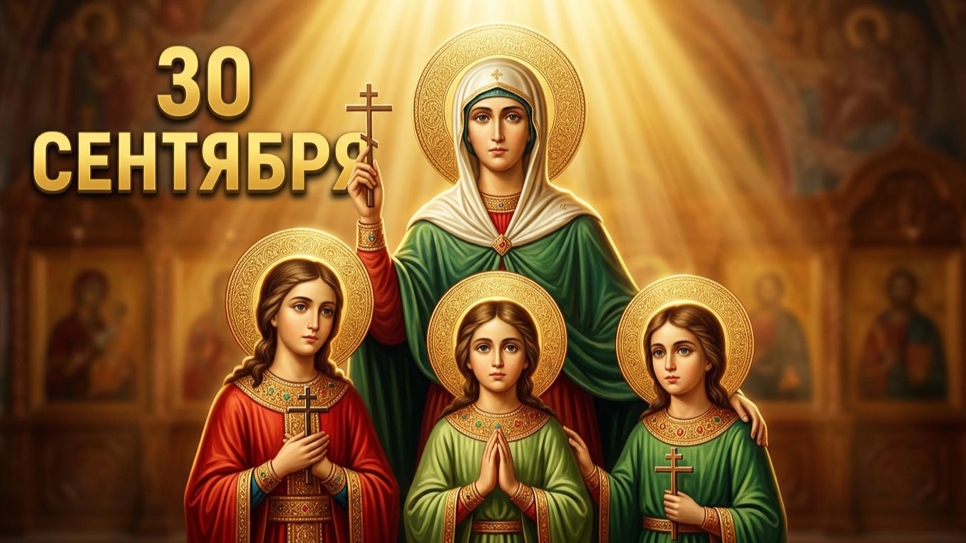Св муч. Вера Надежда Любовь и матери их Софии,День памяти православная церковь отмечает 30 сентября.