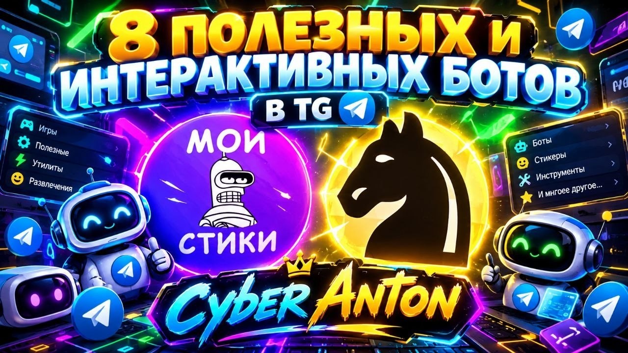 Telegram- полезные и интерактивные боты!