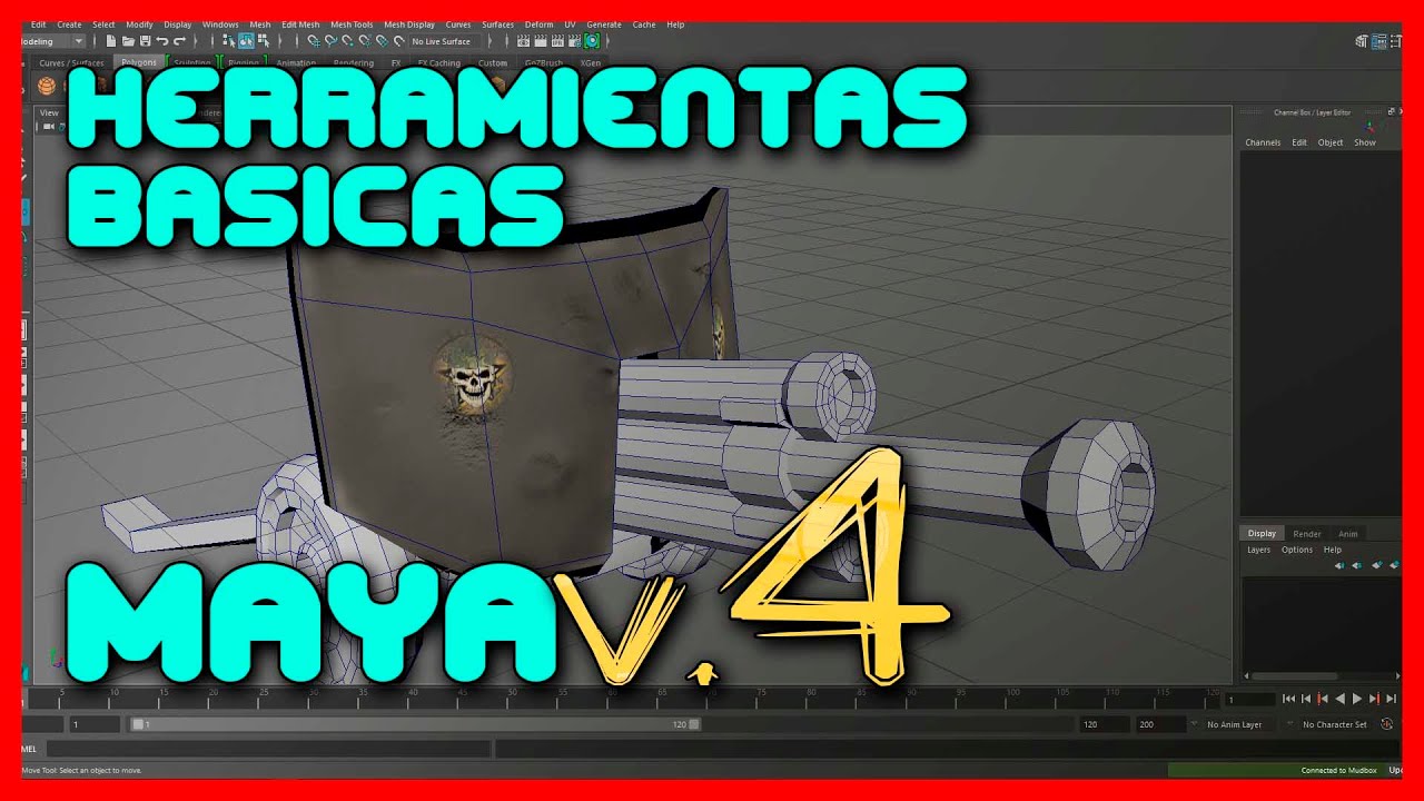 Aprende A Texturizar Con Mudbox Y Maya | Herramientas Basicas | Vol. 4