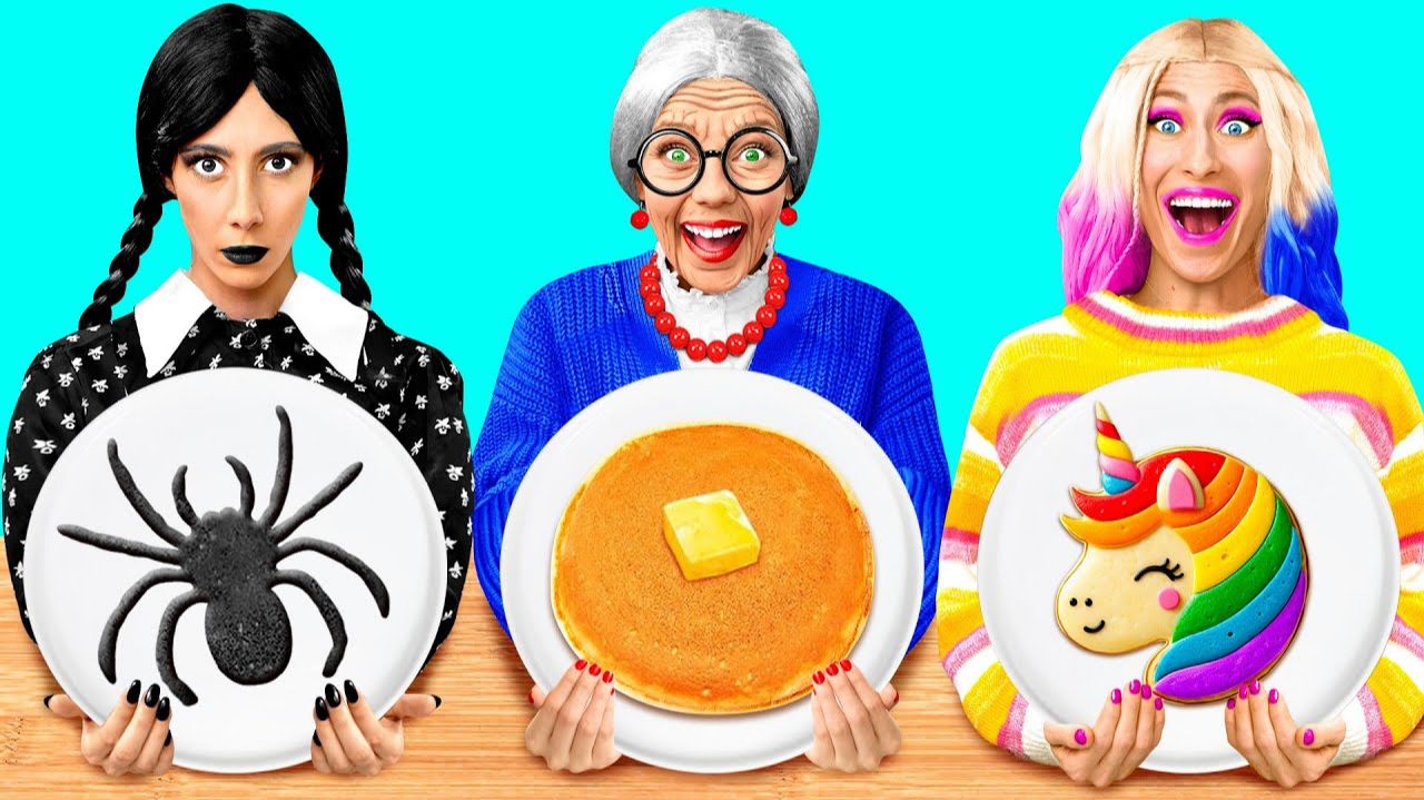 Кулинарный Челлендж# Уэнсдей Против Бабушки # Вкусные Рецепты от Fun Teen